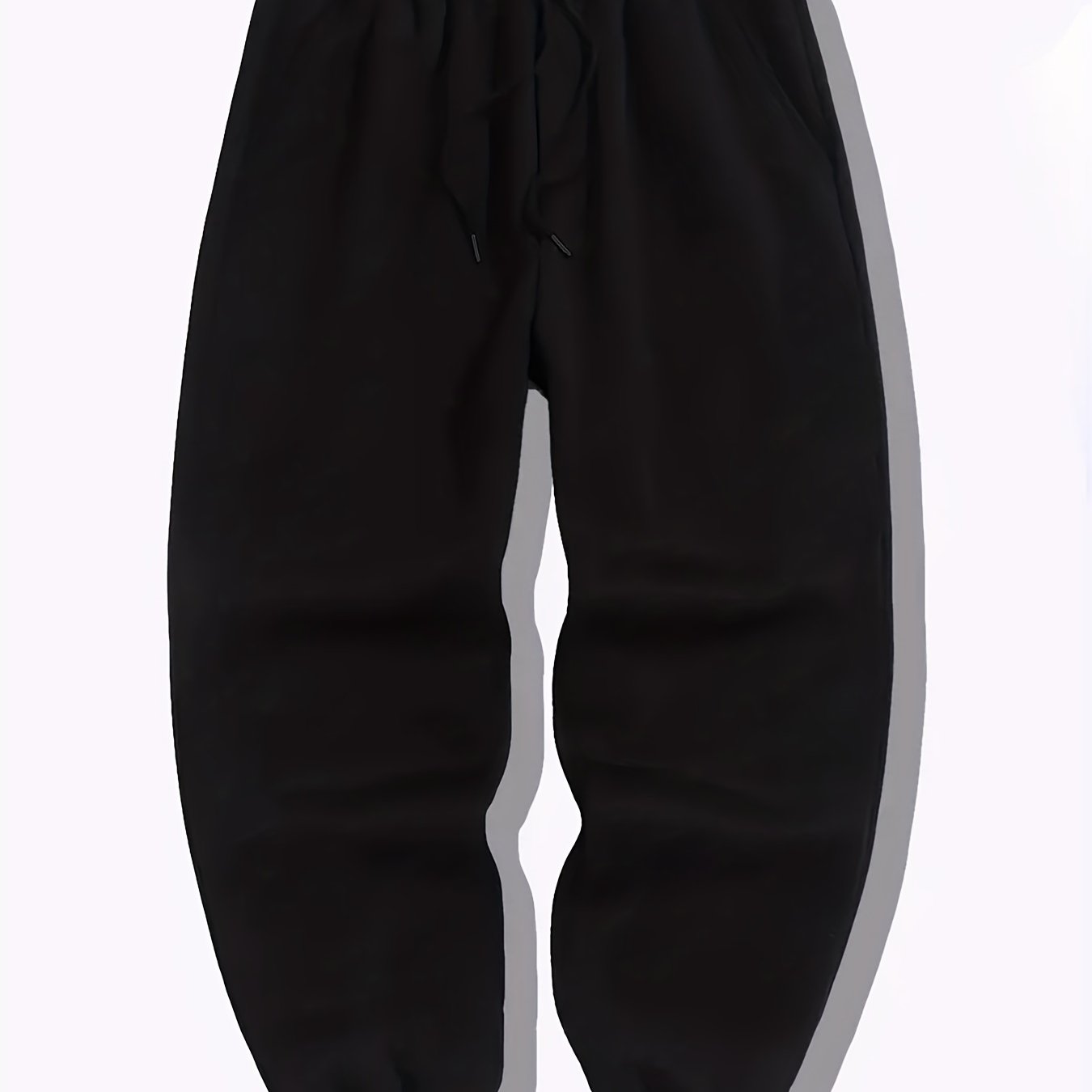 Men's Loose Fit Joggers Casual Stretch Knit Fabric Sweatpants Tapered Pants