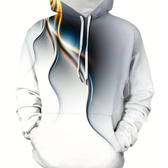 Colorful Light Print Hoodies For Men Graphic Hoodie