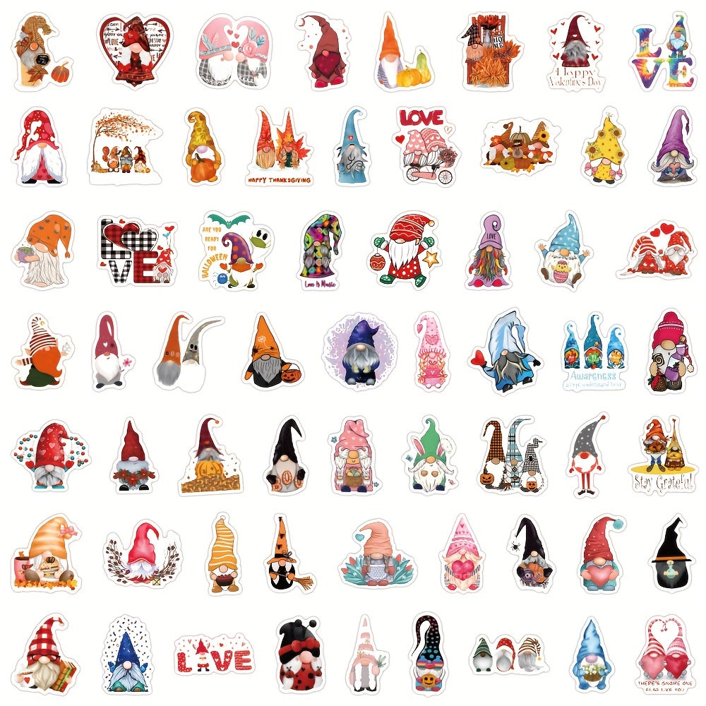 120pcs Gnome Stickers Pack Vinyl Waterproof Decals for Teens Adults