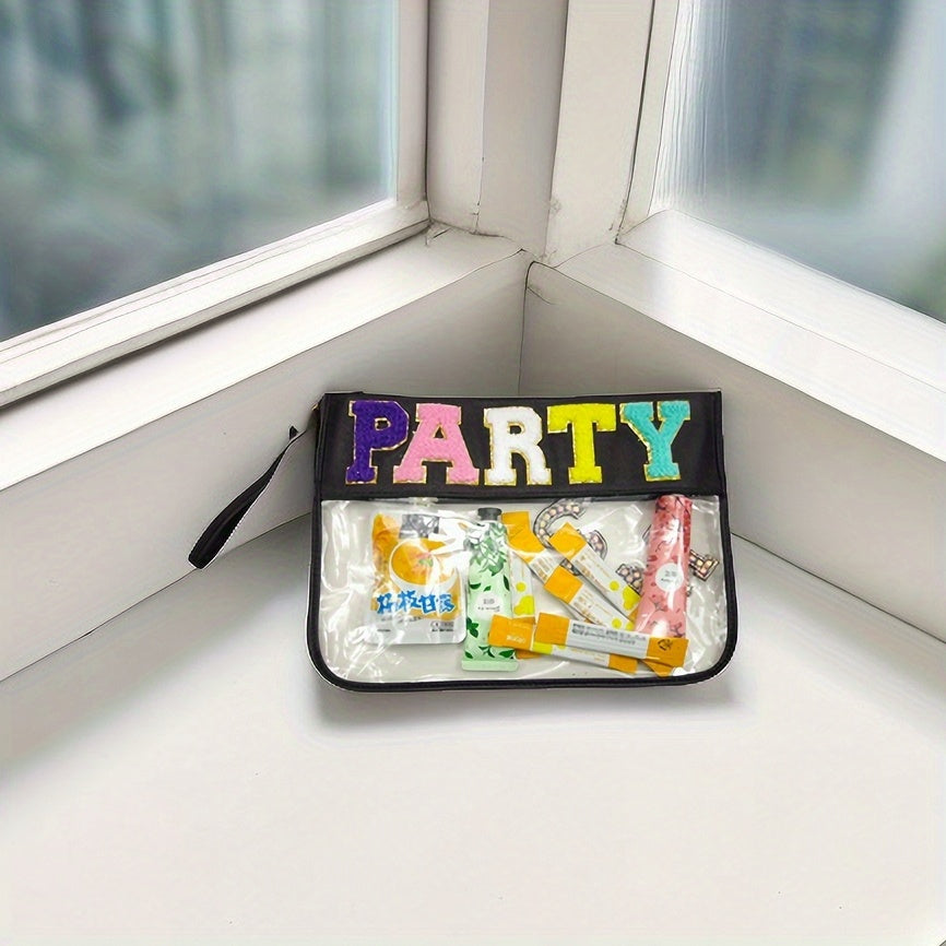 Transparent Waterproof Cosmetic Bag Wristlet Makeup Storage Organizer