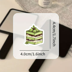 55pcs Green Tea Anime Stickers for Laptops Water Bottles Gift Bags