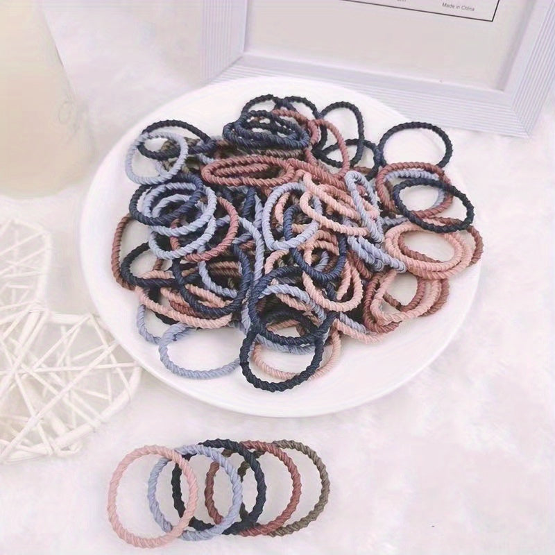 100pcs Kids Rubber Band Hair Tie Hair Rope Hair Accessories