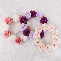 Girls Flower Hair Wreath Headwear Bridal Accessories