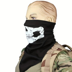 Halloween Skull Bandana Headband Seamless Elastic Athletic Face Mask