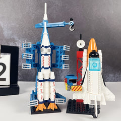 Space Rocket Spaceship Building Blocks Educational Toy