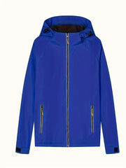 Fleece Liner Hooded Outdoor Jacket With Zipper Pockets