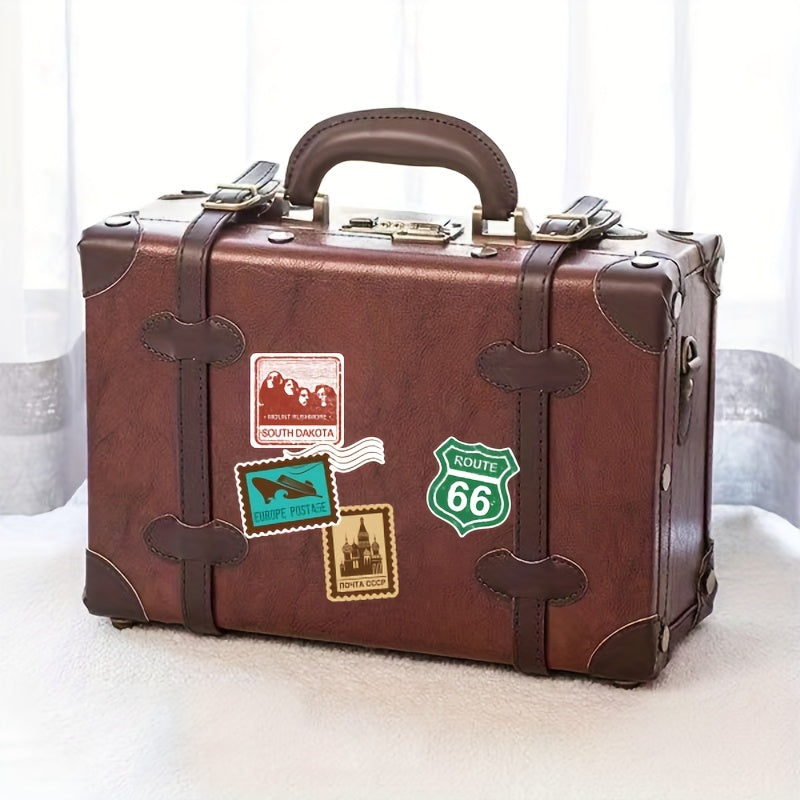 50 Travel Stickers for Suitcases, Phone Cases, Computers, Water Bottles