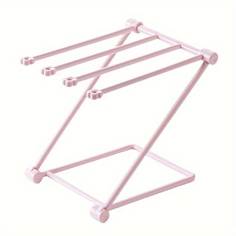 Foldable Plastic Towel Rack Kitchen Shelf Storage Sink Rag Rack