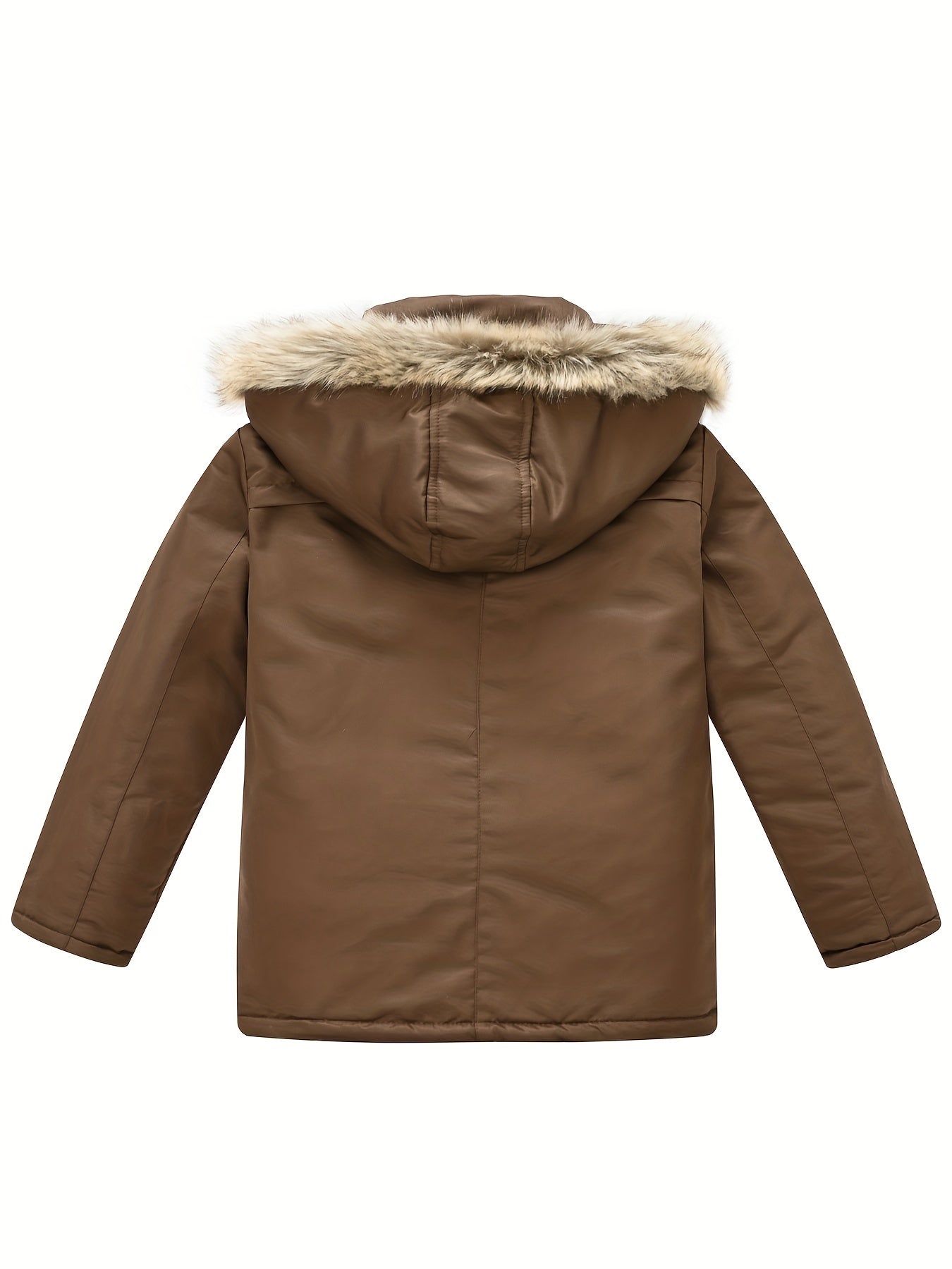 Teen Winter Coat with Detachable Hood, Casual Pockets