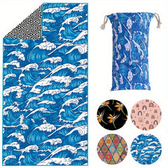 Microfiber Beach Towel 180x70in Quick Drying Thickened Bath Towel