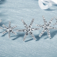 Rhinestone Star Decor Hair Band Bridal Wedding Headwear