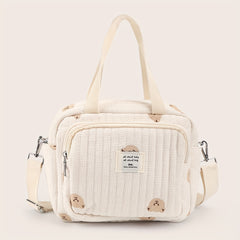 1pc Bear Mommy Handbag Outing Storage Bag Diaper Storage Bag
