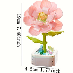 DIY Hibiscus Flower Plant Building Blocks Kit