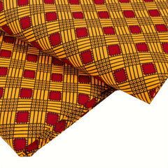 Polyester African Geometric Pattern Print Cloth 5 49 Meter