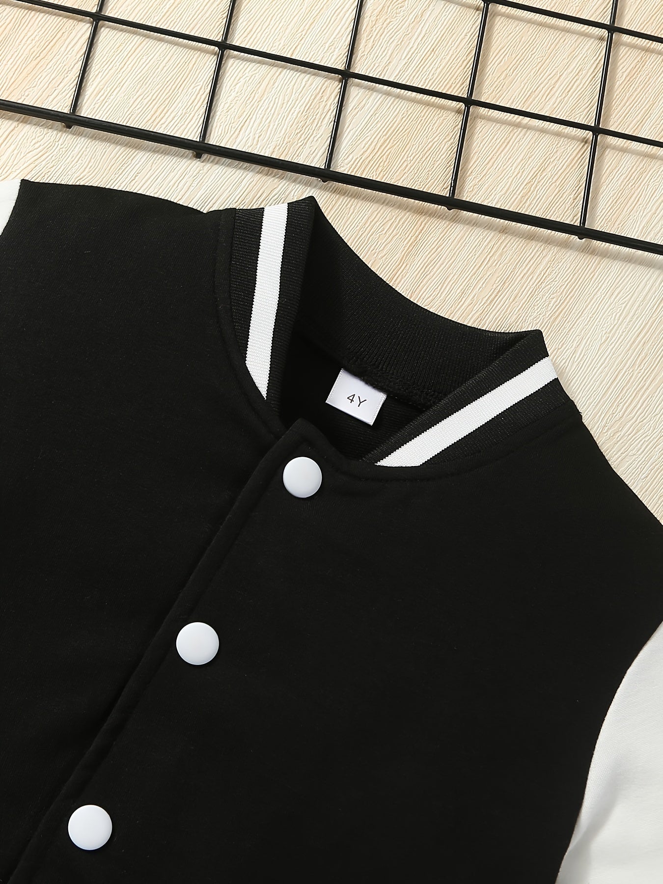 Boys Varsity Jacket Long Sleeve Letter Graphic
