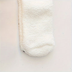 Christmas Snowman Fuzzy Socks & Over The Knee Socks Women's Stockings