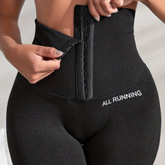 Graphic Hook & Eye Sports Corset Leggings