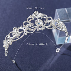 Golden Wedding Crowns And Tiaras Bride Princess Rhinestone Headband