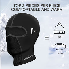 Velvet Full Face Mask for Motorcycle Helmet, Windproof Warm Headgear