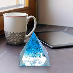 5pcs Pyramid Ornament Silicone Casting Mold Epoxy Resin Home Decor DIY Jewelry
