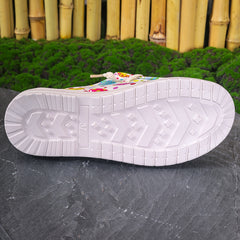 Women's Easter Eggs Print Canvas Slip-on Shoes Casual Sneakers