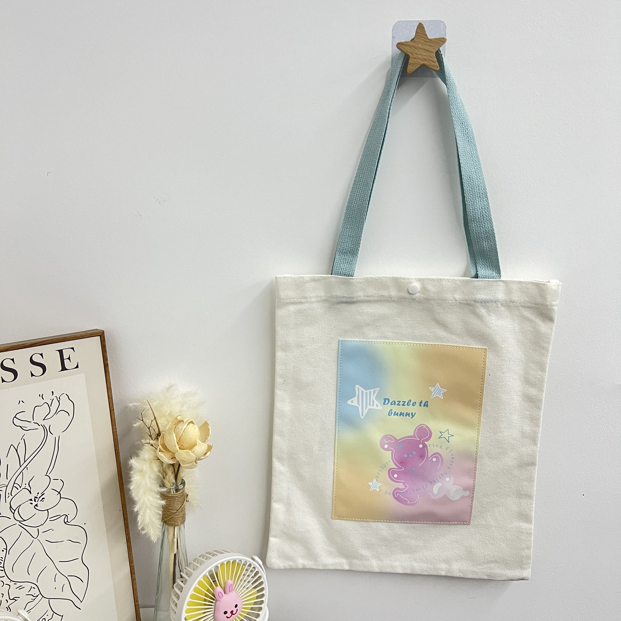 Dreamy Rabbit Canvas Bag for Children