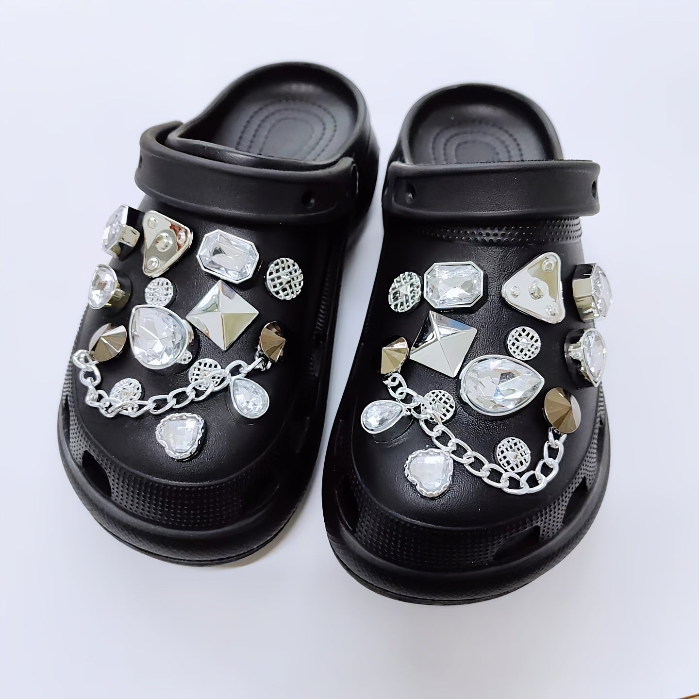 Crystal Shoe Charms Rhinestone Accessories for Birthday