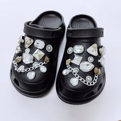 Crystal Shoe Charms Rhinestone Accessories for Birthday