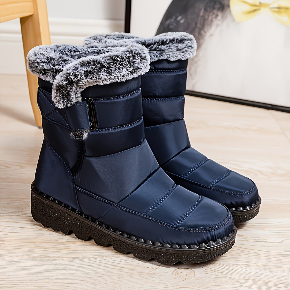 Waterproof Faux Fur Lined Snow Boots
