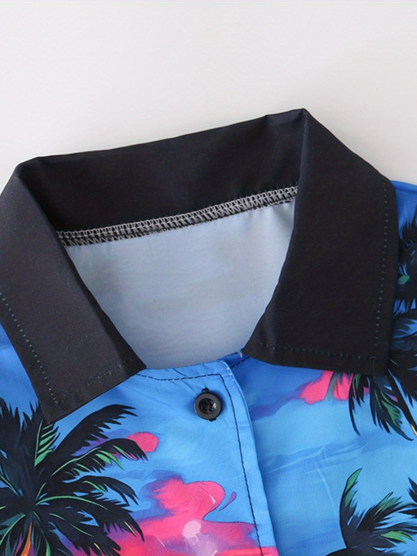 Boys Hawaii Coconut Tree Print Shirt&Shorts Set