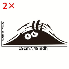 2pcs 3D Anime Elf Car Stickers Mirror Stickers Waterproof Car Accessorie
