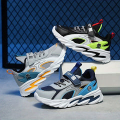 Boy's Chunky Breathable Shoes Soft Sole Sneakers For Outdoor Activities