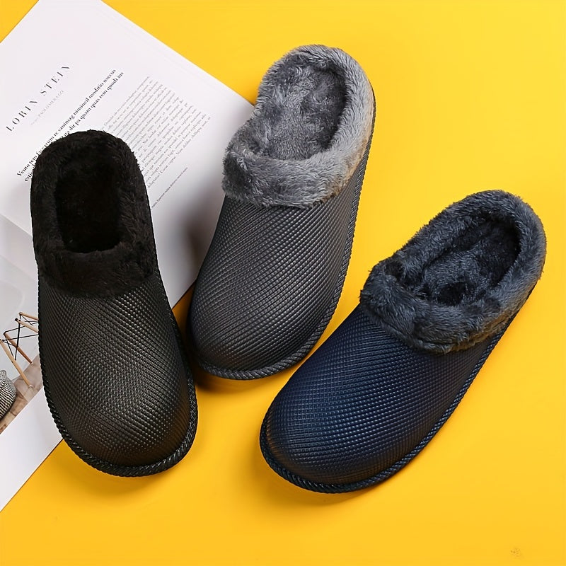Women's Winter Thickened Warm Slippers Comfortable Solid Outdoor Slippers