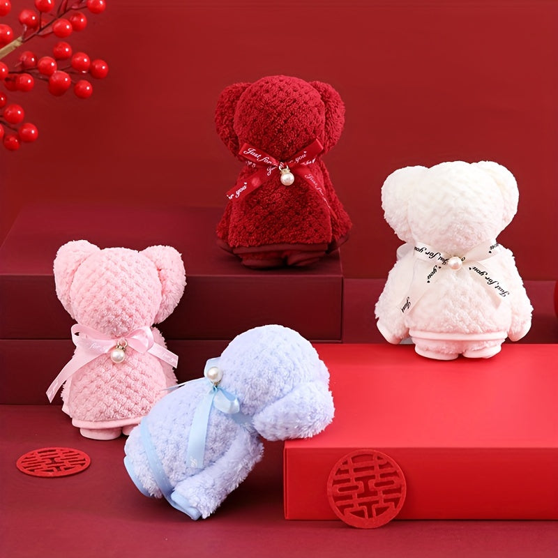 Bear Towel Hand Holding Towel Small Gift For Family Christmas Gift