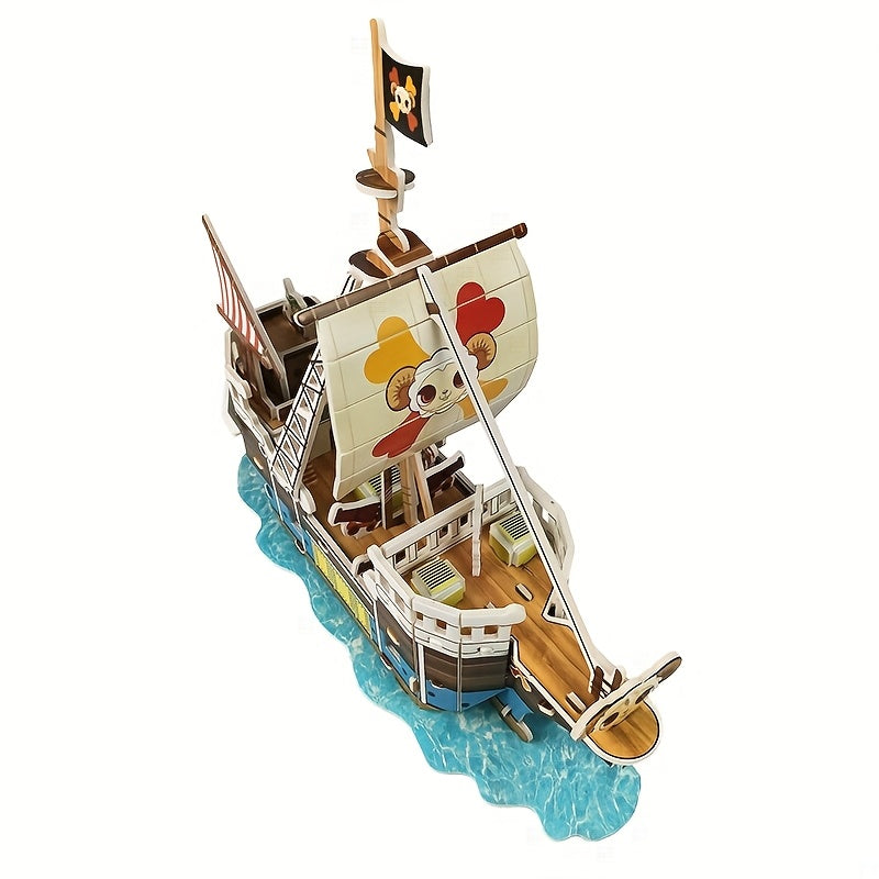 Pirate 3D Model Puzzle DIY Toy for Kids, Fun Toys Expand Thinking
