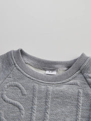 Toddler Boy Letter Pattern Sweatshirt