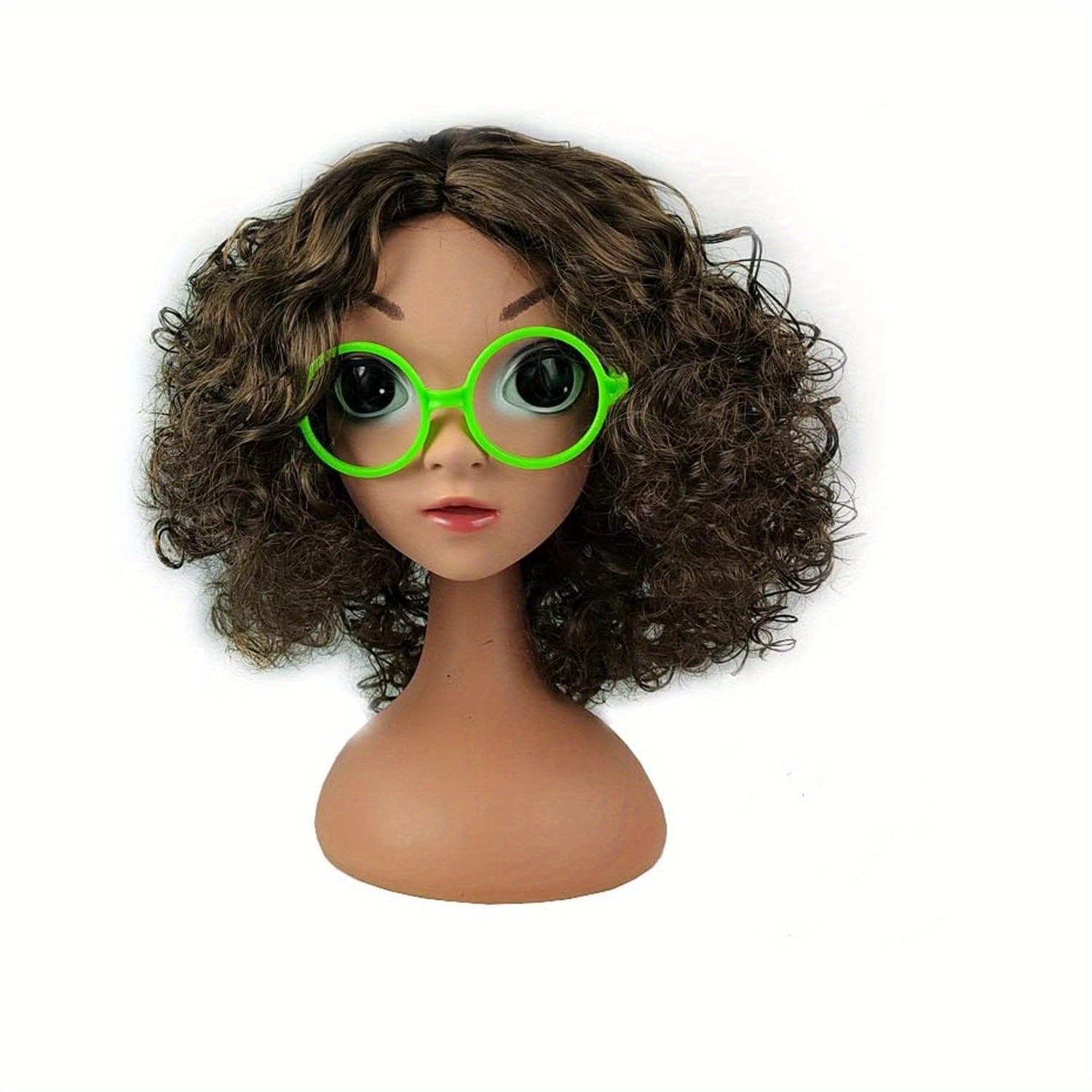 Brown Wig Kids Cosplay Stage Hair Accessories