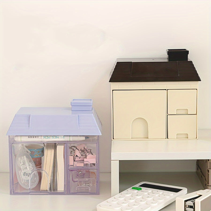 Desktop Transparent Pen Holder Large Capacity Pen Box