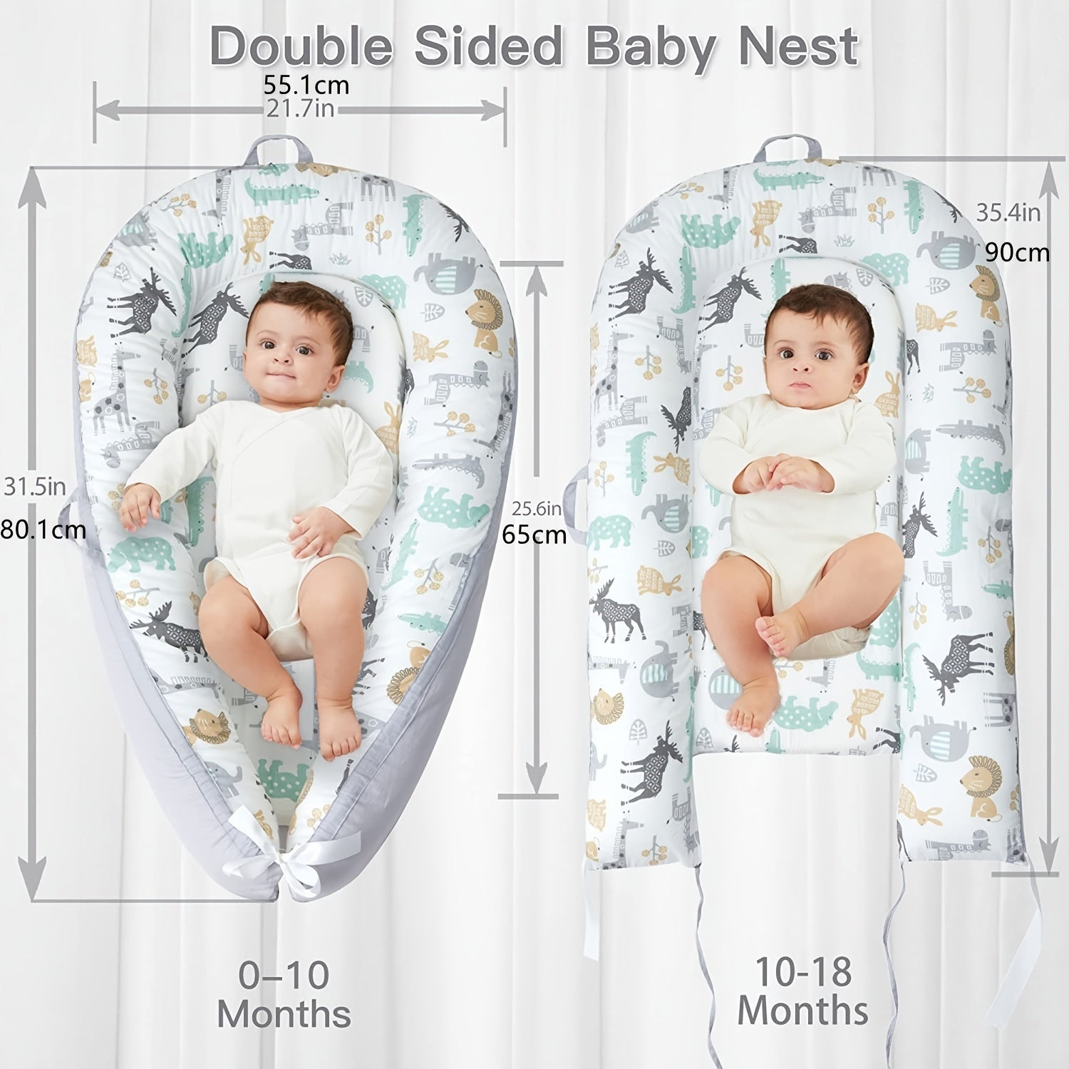 Soft Baby Lounger for 0-12 Months Old
