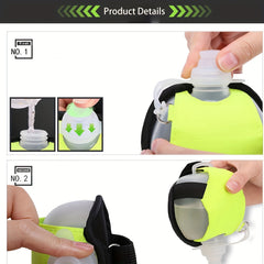 Portable Silicone Spout Water Bottle for Outdoor Sports