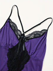 3 Pack Sexy Nightdress Set - Lace Racer Back Cami