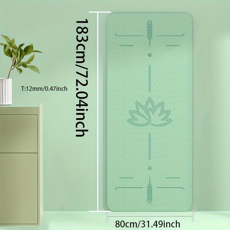 TPE Soft Non-slip Yoga Mat Widen Thicken Double Layer Pilates Mat