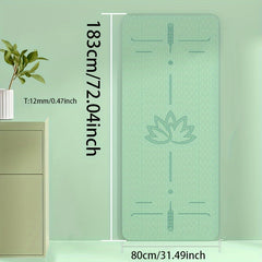 TPE Soft Non-slip Yoga Mat Widen Thicken Double Layer Pilates Mat