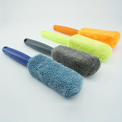 Portable Car Wash Brush Plastic Handle Wheel Cleaning Tool