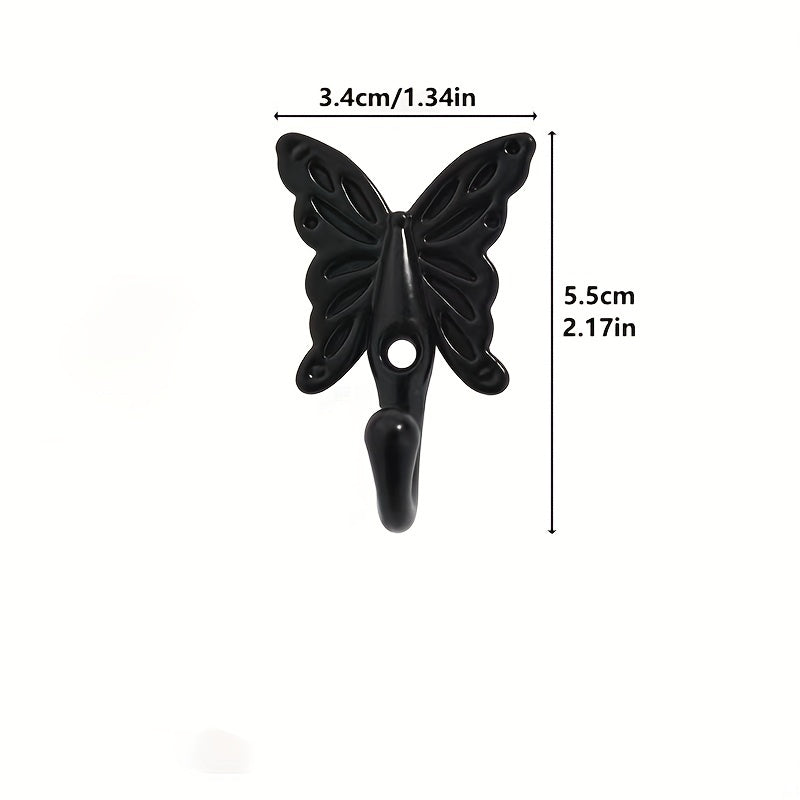 Heavy Craft Butterfly Vintage Coat Hook Antique Bronze Wall Hanger