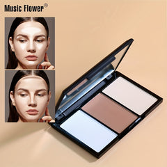 3 Colors Contouring Powder Correcting Highlighting Set