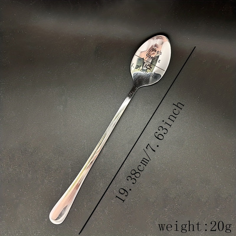 Dad's Coffee Hand Stamped Spoon Father's Gift Dad Birthday