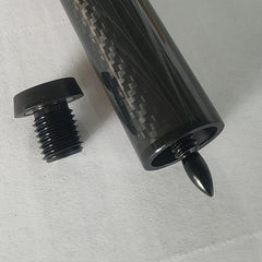 Carbon Fiber Billiard Rod Extension Rod 180mm 3K Diagonal Pattern Pool Cue
