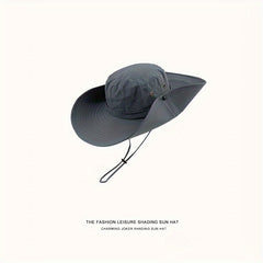 Western Cowboy Sunshade Hat Tourist Mountaineering Hat Female Summer Draw Rope