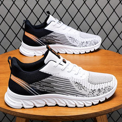 Men's Lace up Running Shoes Breathable Sneakers